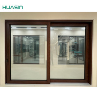 Puertas Corredizas de Madera y Aluminio Huasin, Último Modelo, Estándar Canadiense 2025, Drenaje Oculto, Deslizamiento Silencioso Sin Fricción, Personalizadas para Interiores