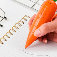 Stylo Carotte Mignon Enregistreur Vocal 60 Secondes pour Enfants Stylo à Bille à Écriture Fluide Cadeaux Créatifs Amusants pour Enfants Étudiants Enseignants