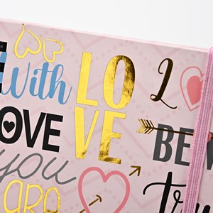 Cuaderno de tapa dura con espiral, negro, A5, con estampado de <span class=keywords><strong>citas</strong></span> románticas, para adolescentes, para escribir en el diario y como regalo, al por mayor - Product Image 5