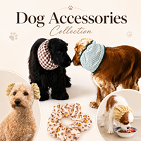 Snood personnalisé imprimé pour chien, protection d'oreilles élastique, snood d'alimentation pour Cocker Spaniel Cavalier, toilettage, vente en gros OEM