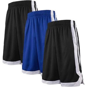 2025 Paquete de 3 pantalones cortos de entrenamiento de baloncesto de 2 tonos para hombres con bolsillos Ropa deportiva Premium - Product Image 3