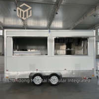 Venta Directa de Fábrica, Carrito de Comida Móvil Comercial, Remolque de Comida Rápida Totalmente Equipado, Remolque de Comida de Acero Inoxidable para Snacks y Dulces