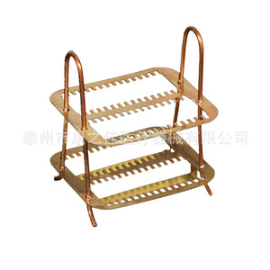 Kangzhijia Copper Slide Holder 30 Pcs Laboratory <b>Microscope</b> Slide Rack Storage Stand - Product Image 1