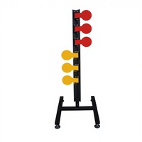 Cible en acier pour tir en extérieur, 132 cm, rouge/blanc, logo personnalisable, accessoires de tir