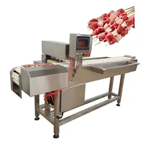Automatic Skewer Meat Stick Machine Skewered Meat Chicken Skewer Machine Kebab Machine Powerful function
