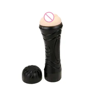 High quality Real touch feeling AAA battery pussy masturbator for men%