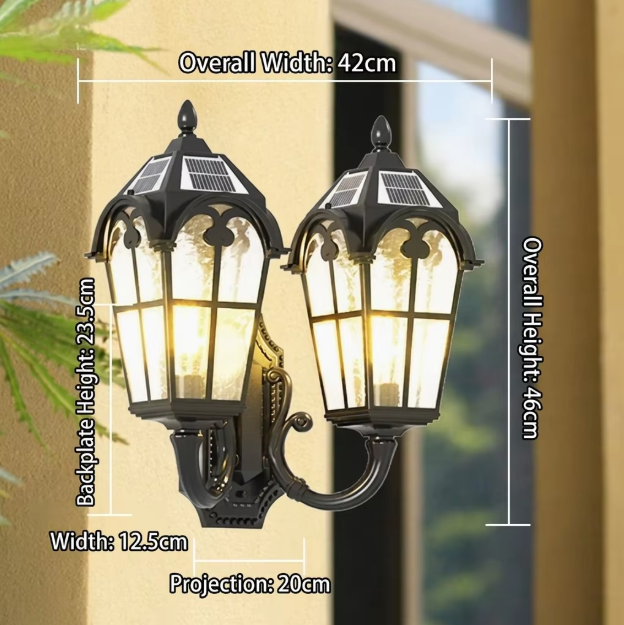 [Solare] Lampada frontale a doppia testa - 20W