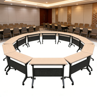 Table et chaises de salle de réunion, mobilier de bureau modulaire, table à manger pliable et mobile, table pliante