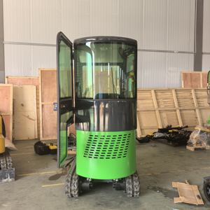 Mini excavadora Excavadora eléctrica multifunción con cabina CE/EPA/Euro 5 Motor potente Excavadora piloto hidráulica Granja Huerto - Product Image 6