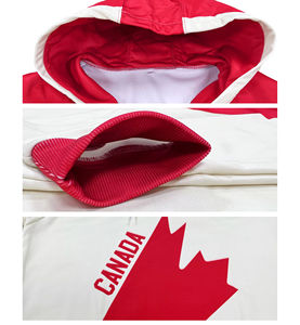 Sudadera con Capucha de Hockey Vintage para Hombre, Sudadera de Forro Polar, Jersey, Uniforme de Hockey sobre Hielo, Bordado, Talla Grande, Sudadera de Invierno para Hockey sobre Hielo - Product Image 3