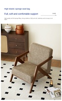 Chinois personne seule en bois massif moderne ergonomique réglable hauteur balcon loisirs chaise doux Convertible canapé maison salon