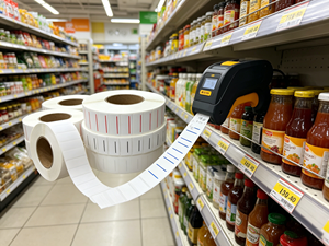 Rollos de Etiquetas de Precio Impresas Personalizadas: Etiquetas Autoadhesivas para Básculas de Supermercado / Ropa / Empaques de Alimentos - Product Image 4