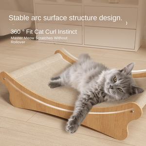 Tiragraffi per Gatti in Cartone Ondulato Multistrato ad Alta Densità, Nido Integrato Resistente all'Usura e ai Graffi, Divano Reclinabile per Gatti - Product Image 4