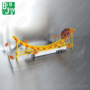 Atracción Móvil de Atracciones de Feria OVNI Volador para Exteriores BJ-PR24, Diseño de Remolque, Color Personalizado, para Eventos de Circo y Festivales - Product Image 4