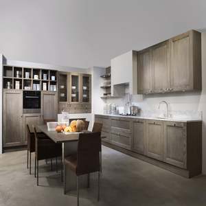 Ensemble d'armoires de cuisine en PVC blanc de style shaker, design moderne, finition acrylique brillante, fabriqué en Chine - Product Image 1