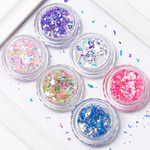 Nuevo Paquete Mixto de <span class=keywords><strong>Lentejuelas</strong></span> Aurora para Decoración de Uñas, Fragmentos de Papel, Color Caramelo Iridiscente Transparente, Efecto Hielo Roto - Product Image 3