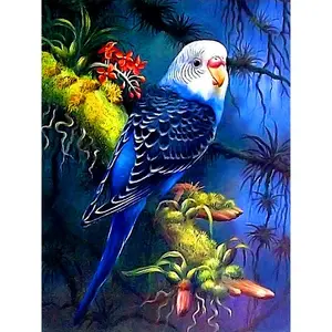 Free Hand Diamond Painting Animal Parrot Mosaic Kits Living Room Decor Full Drill Rhinestone 5D DIY Photo Custom Sticker