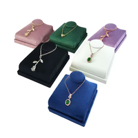 Présentoir Organisateur de Bijoux Mini Format pour Colliers, Pendentifs, Bracelets, Chaînes de Ras du Cou et Colliers Portraits, pour Vitrine