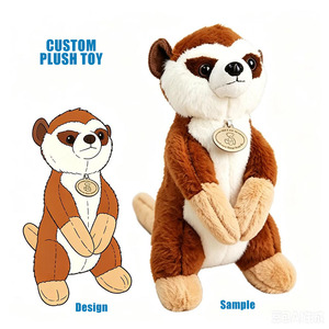 Nouveau porte-clés en peluche en fourrure de raton laveur, adorables jouets en peluche Marmotte, poupées animales personnalisées pour enfants - Product Image 1