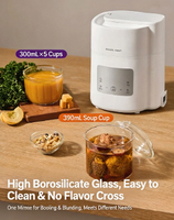 Preparador de Comida para Bebés, Vaporizador y Licuadora Combinados, Procesador de Purés con Cocción Automática y Pantalla Táctil Digital