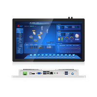 Precio favorable Marco estrecho Alta temperatura Sin ventilador 13,3 pulgadas J1800 J1900 E3950 I3 I5 I7 Computadora industrial montada en la pared