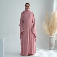 Nouvelle robe kaftan musulmane Abaya RO 596 en polyester infroissable, grande taille, vêtements islamiques modestes pour femmes, Abaya pour femmes
