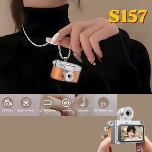 กล้องถ่ายรูปขนาดเล็ก S157 หน้าจอสี 1.47 นิ้ว ถ่ายภาพและบันทึกวิดีโอได้ ความละเอียด 2K HD ดีไซน์เก๋ไก๋สไตล์เรโทร เหมาะเป็นของขวัญสำหรับนักเรียน - Product Image 5