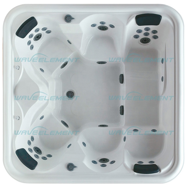 Massage bath tub/ square indoor spa/ freestanding hot tub spa