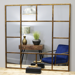 <span class=keywords><strong>Specchio</strong></span> in metallo con cornice per finestra Extra Large con cornice a <span class=keywords><strong>specchio</strong></span> <span class=keywords><strong>moderno</strong></span> semplice - Product Image 2