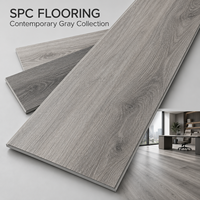 Revêtement de sol en vinyle clipsable SPC (Stone Plastic Composite) sur mesure, résistant au feu et à l'abrasion, pour intérieur
