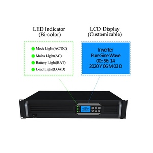 19 "Rack mount <span class=keywords><strong>24V</strong></span> biến tần 2000VA 220VAC spwm bất Galvanic cô lập 1600 Wát điện biến tần - Product Image 5