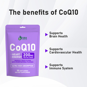 Gélules de CoQ10 à haute puissance au goût de fruits tropicaux favorisent la santé cardiovasculaire – Capsules molles de CoQ10 : Soutien puissant antioxydant - Product Image 5