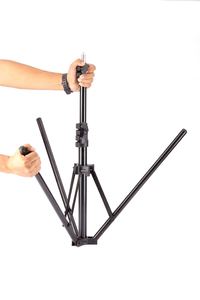 Hot max tải 4kg thực vật tăng trưởng ánh sáng đứng 1.6 hoặc 2.0 Meter tầng xếp gấp máy ảnh <span class=keywords><strong>tripod</strong></span> cho phát sóng trực tiếp điền vào ánh sáng - Product Image 6