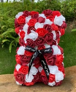 Osos de Rosas de 25 cm con Luz y Corazón, Regalo para el Día de la Madre, Osos de Rosas de Espuma - Product Image 3