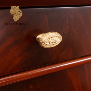 Anh cổ sang trọng phong cách tủ đồ trang sức hiển thị cao bằng gỗ ngực của ngăn kéo phần cứng cao cấp sang trọng thủ công lưu trữ tủ - Product Image 5