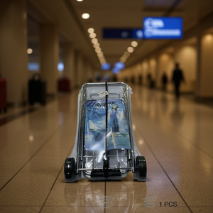 Carrello Portabagagli Mnj di Piccole Dimensioni con Ruote per Viaggi e Stoccaggio - Product Image 2