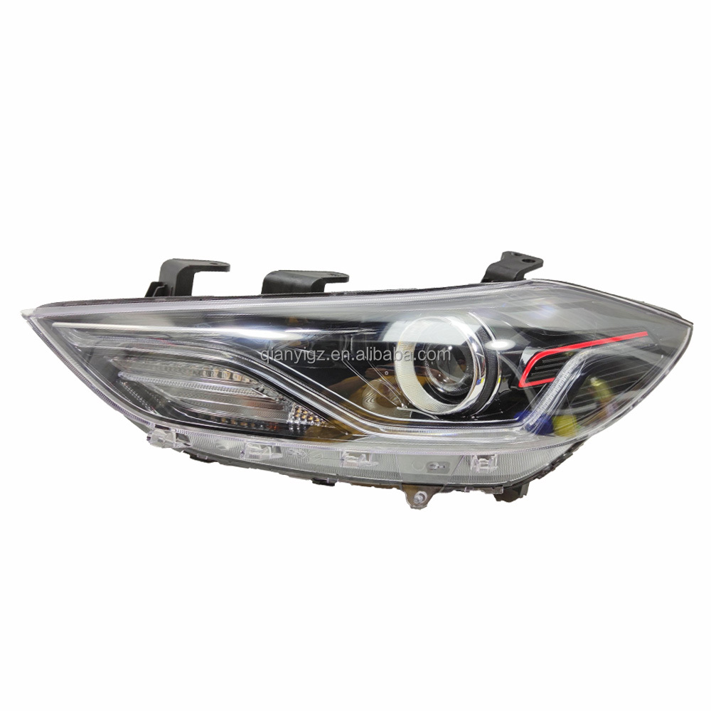 Hot Selling Auto Led Koplampen Voor Hyundai Elantra Halogeen Koplampen Originele Vuurtoren High-Definition Projector