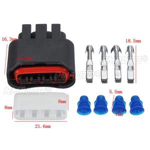 5/10 Conjuntos de Conectores Eléctricos de 4 Pines para Bobina de Encendido de Automóvil para Toyota Camry Corolla Rav4 Highlander 90980-11885 - Product Image 6