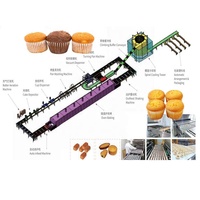 Machines de production de gâteaux et de cupcakes avec fours à tunnel automatiques