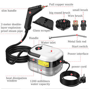 Máquina <span class=keywords><strong>de</strong></span> Limpieza <span class=keywords><strong>de</strong></span> Muebles <span class=keywords><strong>de</strong></span> Tela a Alta Temperatura, Limpiador a Vapor Doméstico <span class=keywords><strong>de</strong></span> Alta Presión y Alta Temperatura para Aire Acondicionado - Product Image 2