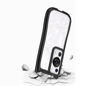 Custodia per telefono antiurto con orecchie di gatto 3D in acrilico trasparente e telaio in TPU colorato, prezzo di fabbrica, per Huawei P90 Pura P80 P70 P60 Pro Art - Product Image 4