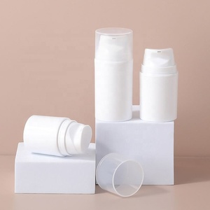 Wholesale Solid White 30ml <b>50ml</b> 80ml 100ml 150ml PP White Cylindrical Airless Pump <b>Bottle</b> - Product Image 3