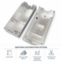 Boîtier en alliage d'aluminium usiné CNC ISO9001 avec cavités fraisées pour pièces d'équipement de contrôle d'automatisation industrielle