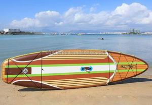Planche à pagaie pour sports nautiques Planche de surf en bois souple avec planche à pagaie flexible en PVC - Product Image 5
