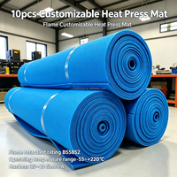 Tapis isolant pour presse à chaud pour machine d'impression numérique, silicone à cellules ouvertes haute densité, épaisseur et taille personnalisées pour la vente en gros