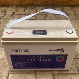 12V 120AHスタック式充電式リチウム鉄リン酸太陽電池ディープサイクルLiFePO4家庭用エネルギー貯蔵 - Product Image 3