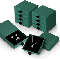 Boîte cadeau personnalisée avec logo imprimé, boîte rigide pliable mate, boîte à tiroir, boîte en papier recyclable, emballage biodégradable pour bijoux