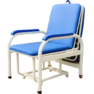 Медицинское складное кресло для сна, кресло для сопровождения больницы, кресло с откидывающейся спинкой и кресло с откидывающейся спинкой для больничного использования