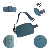 Vente en gros de sac banane en nylon imperméable personnalisé sac de taille sport de voyage en plein air à bandoulière