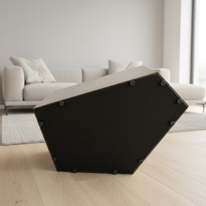 Mesa de Centro Moderna Irregular y Móvil, Estructura de Acero Inoxidable Resistente y Ecológica con Pintura en Aerosol, Muebles para Sala de Estar - Product Image 3